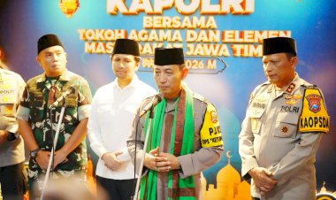 Safari-Ramadhan-di-Jatim,-Kapolri-Ajak-Seluruh-Elemen-Bersatu-Jaga-Kamtibmas-Dukung-Program-Presiden